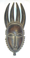 Masque africain baoul de Cte d'Ivoire